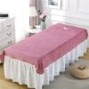 Plush Massage Table Cloth with Face Hole Massage Table Cover Sheet Solid Color SPA Massage Couch Cover Protective Massage Table Bed Cover Beauty Salon Spa Sheet for Massage Bed-J 80x200cm view 1