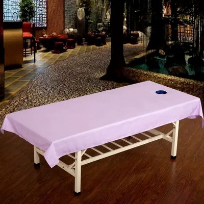 Beauty Couch Cover for Massage Tables Bed Treatment Massage Fitted Sheet with Face Hole Massage Table Cover Sheet Salon Bed Sheet Cover Lace Side SPA Massage Table Cover-K 120x240cm