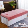 Darley Plush Beauty Massage SPA Couch Cover with Face Hole Beauty Salon Spa Sheet Solid Color Massage Table Cloth Massage Table Cover Sheet Salon Bed Sheet Cover for Massage Bed-C 100x220cm view 1