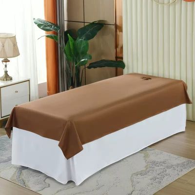 Darley Massage Table Cloth with Face Hole Massage Table Cover Sheet Solid Color Salon Bed Sheet Salon Bed Sheet Cover SPA Massage Couch Cover Beauty Massage SPA Couch Cover-B 80x200cm