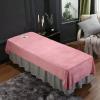 Beauty Couch Cover for Massage Tables Bed Treatment Massage Fitted Sheet with Face Hole Massage Table Cover Sheet Salon Bed Sheet Cover Lace Side SPA Massage Table Cover-D 120x240cm view 1