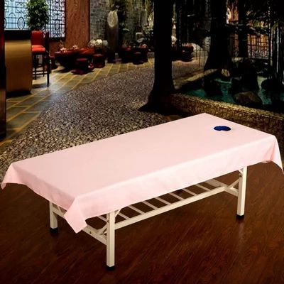 Beauty Couch Cover for Massage Tables Bed Treatment Massage Fitted Sheet with Face Hole Massage Table Cover Sheet Salon Bed Sheet Cover Lace Side SPA Massage Table Cover-I 120x240cm