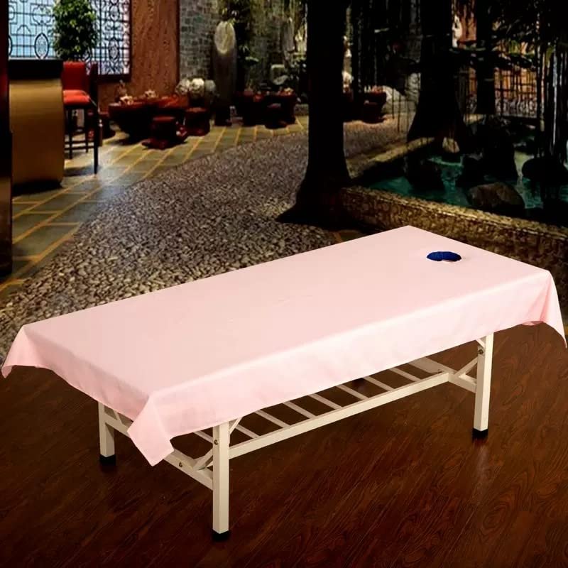 Beauty Couch Cover for Massage Tables Bed Treatment Massage Fitted Sheet with Face Hole Massage Table Cover Sheet Salon Bed Sheet Cover Lace Side SPA Massage Table Cover-I 120x240cm