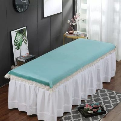 Thick Beauty Salon Spa Sheet with Face Hole Beauty Massage SPA Couch Cover Solid Color Beauty Couch Cover for Massage Tables Bed Treatment Massage Fitted Sheet Salon Couch Sheet-D 80x200cm