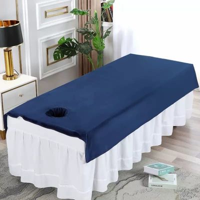 Darley Plush Beauty Salon Massage Cover with Face Hole Beauty Massage SPA Couch Cover Solid Color Beauty Salon Spa Sheet Massage Sheet Cover Salon Couch Sheet for Massage Bed-B 80x190cm