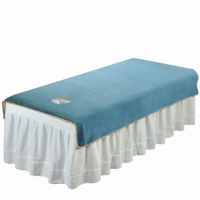 Darley Massage Table Cloth with Face Hole Massage Table Cover Sheet Solid Color Salon Bed Sheet Salon Bed Sheet Cover SPA Massage Couch Cover Beauty Massage SPA Couch Cover-J 80x200cm