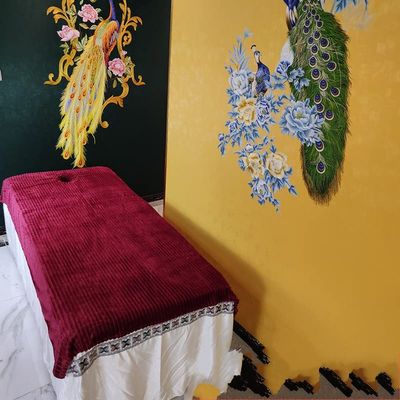 Darley Plush Beauty Massage SPA Couch Cover with Face Hole Beauty Salon Spa Sheet Solid Color Massage Table Cloth Massage Table Cover Sheet Salon Bed Sheet Cover for Massage Bed-G 100x220cm
