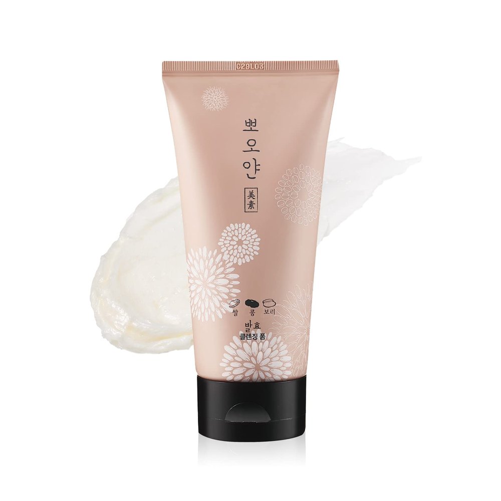 ETUDE PPOYAN Cleansing Foam, Grain Fermentation Complex Rice + Barley + Soybean, Face Wash for Sensitive Skin, Gentle & Nourishing Formula, Microbubble Foam, Korean Skin Care, Beauty (5.07 Fl Oz)