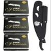 the shave factory Straight Edge Razor Kit - with Single Stainless Steel razors for men from (Black / 300 Derby Blades) view 1
