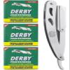 The Shave Factory Straight Edge Razor Kit (Steel Razor / 300 Derby Professional Single Edge Razor Blades) view 1