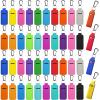 Tudomro 40 Pack Lipstick Keychain Holder with Clip Colorful Portable Lip Balm Holder Keychain for Women(Black Clips) view 1