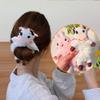 LIUZHIPENG 6 Pieces Cute Animal Scrunchies, Bunny Frog Panda Cat Cow Hair Bands, Hair Ties for Women Girls, Hair Styling Tools, Multicolor, 6 Count view 2
