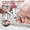 Toenail Clippers, WONSIM 4Pcs Toenail Clippers for Seniors Thick Toenails Heavy Duty Stainless Steel, Sturdy Sharp Toe Nail Clippers Nail Cutters Professional Ingrown Toenail Removal Kit for Men Women view 2