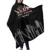 Custom Barber Cape Hairdresser Cape, Add Your Photo Text Logo Personalized Barbershop Salon Cape for Men, Customized Hair Cutting Cape for Home Salon Barbershop view 2