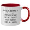 Lash Artist Mug, Lash Artist Gift, Lash Tech Gift, Lash Boss Gift, Gift For Lash Technician view 2