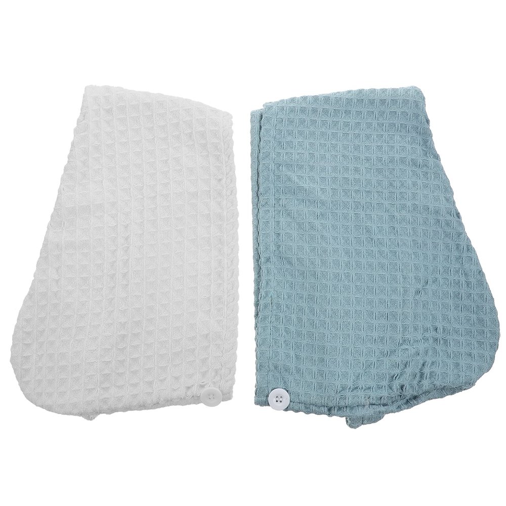 COHEALI 2pcs Quick Dry Hair Caps for Women Soft Microfiber Hair Drying Towels Lightweight and Absorbent Bathing Hats