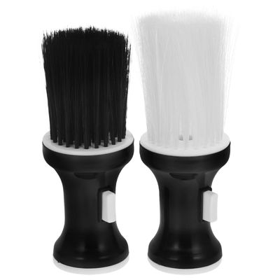 FRCOLOR Neck Duster Barber Brush with Powder Holder Hair Cleaning Brush for Salon and Home Use Hairdressing Tool for Neck and Hairline Cleaning