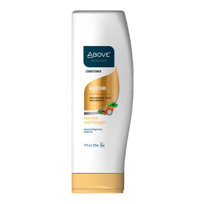 ABOVE Moisture Conditioner, 11 oz - Anti-Frizz Hair Conditioner - Deep Conditioner with Shea Butter, Bamboo Oil - Ideal for Afro, Dry, Brittle Hair
