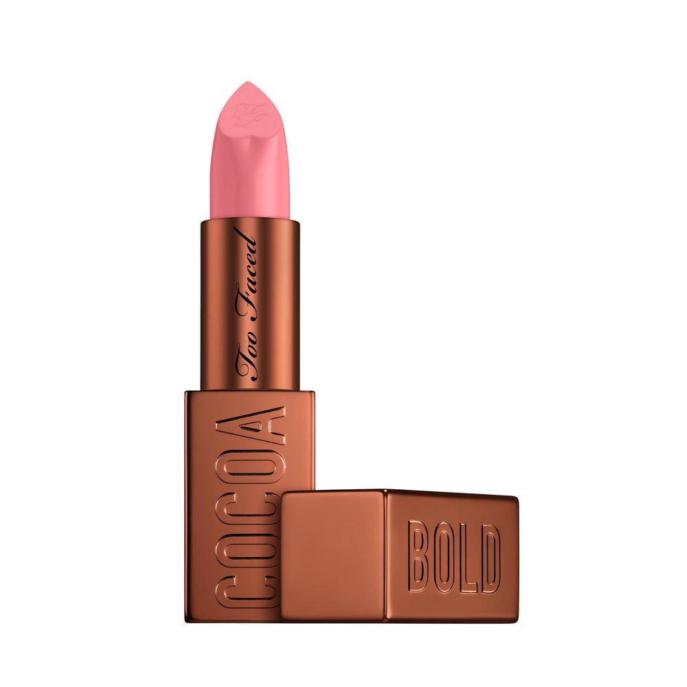 Too Faced Cocoa Bold Lipstick | Creamy, Nude Lipstick Shades with Demi-Matte Finish, 0.11 Ounce, Chocolate Strawberry