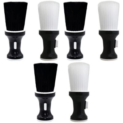 FRCOLOR 6 Pcs Body Brush, Neck Duster, Salon Supplies, Hair Cut Brush, Fittings, Accessories with White Fiber Modeling Hair Comb