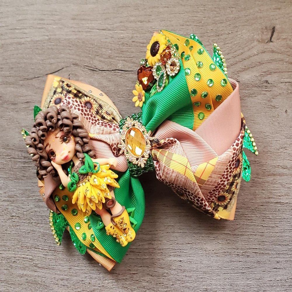 Sunflower Paradise Hair Bow 1 of 1
