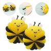 4 pcs Soothing Women Animal Balls Loofahs Ball Men Wash Brush Boys Shape Mesh Bee Loofah Bath Pouf Scrubber Yellow Sponges Sponge Body for view 4