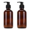 Zerodeko 3pcs Brown Glass Sub Bottle for Travel Lightweight Portable Cosmetics Holders for Lotion Essential Oils and Emulsions view 1