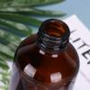 Zerodeko 3pcs Brown Glass Sub Bottle for Travel Lightweight Portable Cosmetics Holders for Lotion Essential Oils and Emulsions view 4