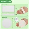 120 Pcs Facial Sponge Compressed, Luxiv Face Cleansing Sponge Estheticians Compressed Makeup Facial Sponge Round Wash Face Sponges for Women Compress Exfoliating Removal Sponge (White) view 2
