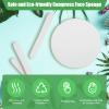120 Pcs Facial Sponge Compressed, Luxiv Face Cleansing Sponge Estheticians Compressed Makeup Facial Sponge Round Wash Face Sponges for Women Compress Exfoliating Removal Sponge (White) view 3