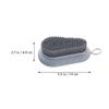 FOMIYES 2pcs Soft Bristle Nail Brush for Hand and Nail Cleaning Multi-use Scrub Brush for Home and Salon and Colors Included view 2