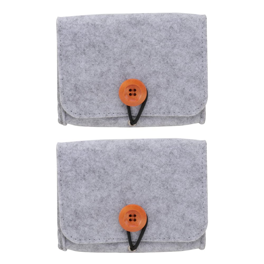 FOMIYES 2PCS 6-Bottle Essential Oil Bag Small Essential Oil Carrying Case Perfume Bottle Travel Storage Bag Pouch for 5/10ml Roller Bottles