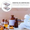 FOMIYES 2PCS 6-Bottle Essential Oil Bag Small Essential Oil Carrying Case Perfume Bottle Travel Storage Bag Pouch for 5/10ml Roller Bottles view 2
