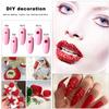 4240Pcs Flatback Red and Green Rhinestones for Nail Art Face Makeup Christmas Diy with Tweezers and Picking Pen (SS6~SS20 Set) view 4