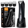 PRITECH Body Hair Trimmer for Men - Rechargeable Trimmer for Mens with Ceramic Blade, Wet & Dry Mens Ball Trimmer with Standing Recharge Dock, Cordless Groin Hair Trimmer for Men view 1