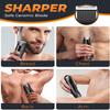 PRITECH Body Hair Trimmer for Men - Rechargeable Trimmer for Mens with Ceramic Blade, Wet & Dry Mens Ball Trimmer with Standing Recharge Dock, Cordless Groin Hair Trimmer for Men view 2
