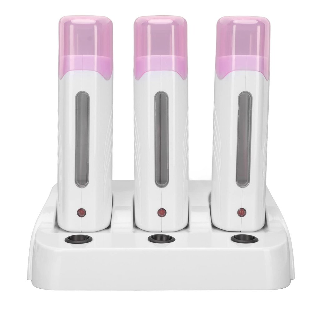 Fast Heat Wax Warmer Roll On Wax Heater Triple Tube Hair Removal Wax Melting Machine Wax Epilator Machine
