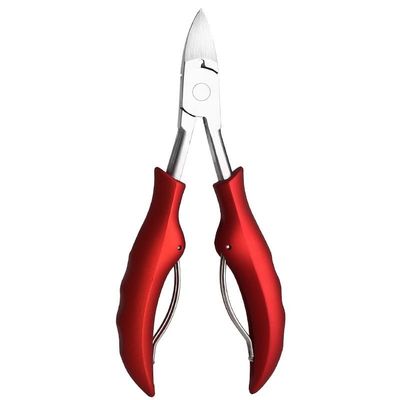 HAZELS Nail Clipper Toenail Cutters Anti-Splash Ingrown Paronychia Correction Pedicure Dead Skin Scissors Trimmer Care Manicure Tools (Color : New red ABS)