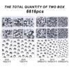 6616PCS Hot Pink Hotfix Rhinestones and 36000Pcs 3mm Mixed Color Flatback Rhinestones Kit view 2