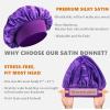 2 PCS Bonnet for Men,Silk Hair Bonnet for Sleeping Women,Matching Bonnets and Durag Set view 4