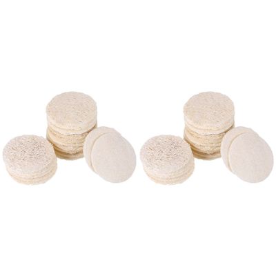 100 Pcs Loofah Face Pads Exfoliating Loofah Sponges Makeup Remover Reusable Soft Facial Skin Care Scrub Wash Pads