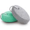 Natural Foot Pumice Stone for Feet, Borogo 2-Pack Lava Pedicure Tools Hard Skin Callus Remover for Feet and Hands -White&Green view 1