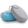 Natural Foot Pumice Stone for Feet, Borogo 2-Pack Lava Pedicure Tools Hard Skin Callus Remover for Feet and Hands - White&Blue view 1