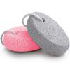 Natural Foot Pumice Stone for Feet, Borogo 2-Pack Lava Pedicure Tools Hard Skin Callus Remover for Feet and Hands - White&Red view 1