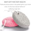 Natural Foot Pumice Stone for Feet, Borogo 2-Pack Lava Pedicure Tools Hard Skin Callus Remover for Feet and Hands - White&Red view 3