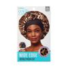 KISS Colors & Care Silky Satin Wide Edge Double Wear Cap XL,Leopard,Double Sided Reversible Design,Protects styles & Retains Moisture,Slip-Free,Comfortable & Durable Overnight Hair Bonnet view 1
