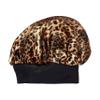 KISS Colors & Care Silky Satin Wide Edge Double Wear Cap XL,Leopard,Double Sided Reversible Design,Protects styles & Retains Moisture,Slip-Free,Comfortable & Durable Overnight Hair Bonnet view 3
