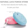 Natural Foot Pumice Stone for Feet, Borogo 2-Pack Lava Pedicure Tools Hard Skin Callus Remover for Feet and Hands -Red&Blue view 4