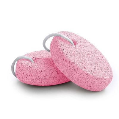 Natural Foot Pumice Stone for Feet, Borogo 2-Pack Lava Pedicure Tools Hard Skin Callus Remover for Feet and Hands -Red