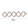 Lurrose 10pcs Rose Gold Spiral Hair Clips for Bun Styles Hair Lightweight Compact Design view 2